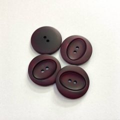 Gomb kétlyukú, 15 mm (24-es), bordó