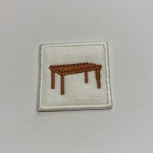 Ovis felvarró 3x3 cm asztal