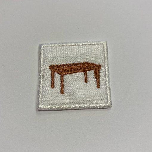 Ovis felvarró 3x3 cm asztal