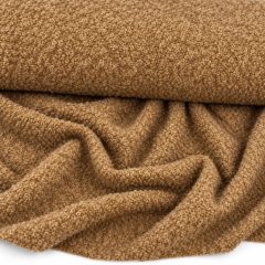 Boucle (buklé) kabátszövet macibarna