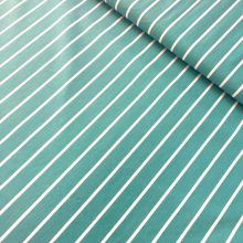 Puplin türkiz széles csíkos