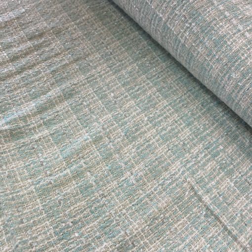 Chanel szövet csillogós türkiz