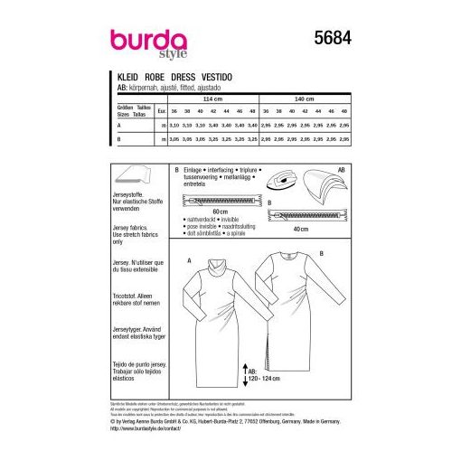 Burda szabásminta - 5684