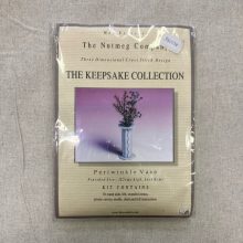 3D keresztszemes - Fehér váza