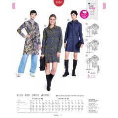 Burda szabásminta - 5854
