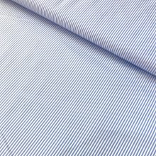 Puplin világoskék hajszálcsíkos