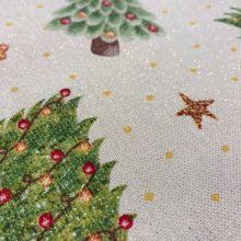 Karácsonyi loneta lurexes karácsonyfás