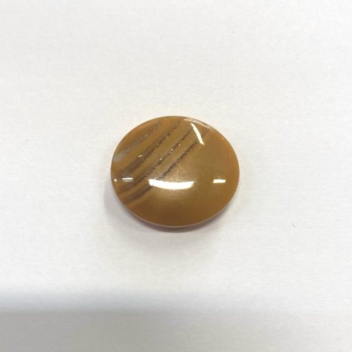 Gomb alulvarrós, 17x15 mm (26-os), cappuccino színű