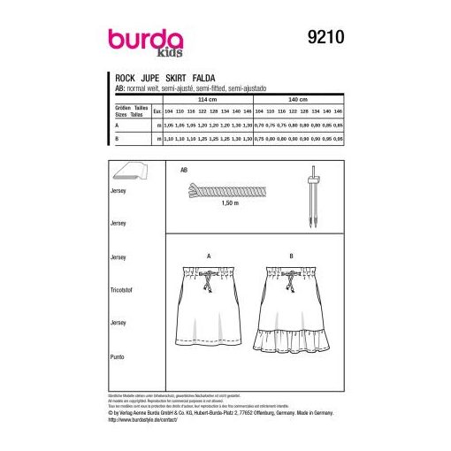 9210 Gyerek szabásminta