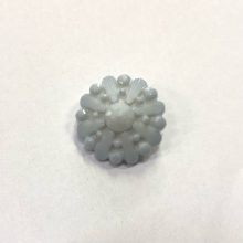 Gomb alulvarrós, 25 mm (40-es), halványkék