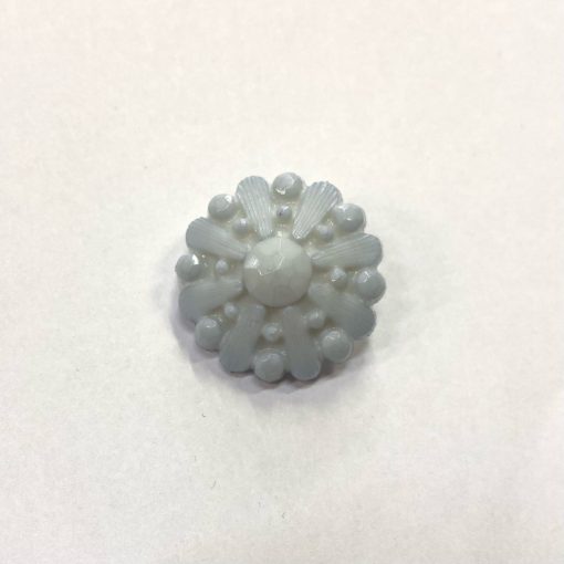 Gomb alulvarrós, 25 mm (40-es), halványkék