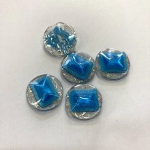 Gomb alulvarrós, 23 mm (36-os), kék