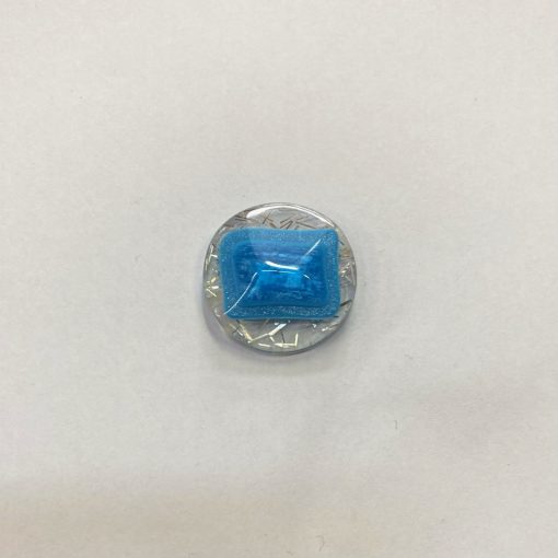 Gomb alulvarrós, 23 mm (36-os), kék