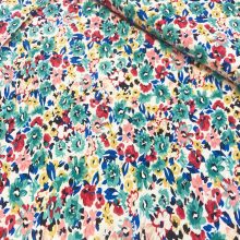 Viszkózjersey kis virágos