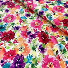 Latina színes virágos