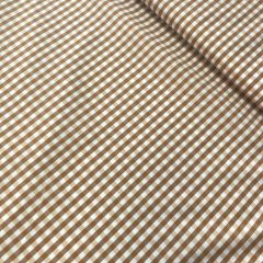 Puplin barna kockás