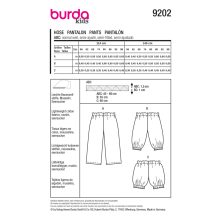 9202 Gyerek szabásminta