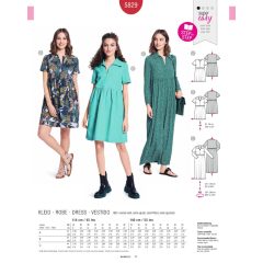 Burda szabásminta - 5829
