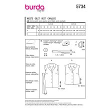 Burda szabásminta - 5734