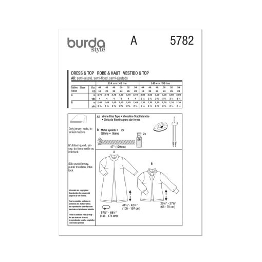 Burda szabásminta - 5782