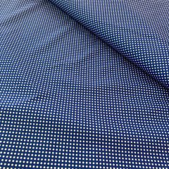 Puplin sötétkék alapon pöttyös 