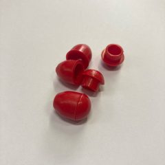 Műanyag zsinórvég 5-6 mm-es zsinórhoz piros