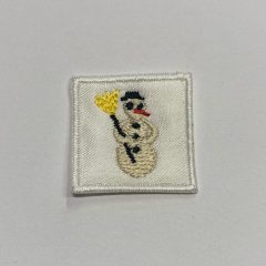 Ovis felvarró 3x3 cm hóember