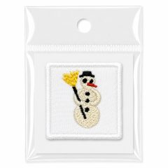 Ovis felvarró 3x3 cm hóember