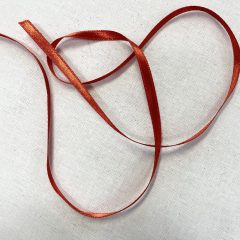 Szatén szalag 0,6 cm piros