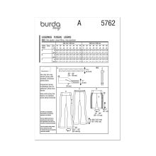 Burda szabásminta - 5762