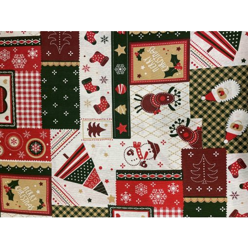 Karácsonyi színes patchwork 