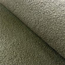 Boucle (buklé) kabátszövet oliva