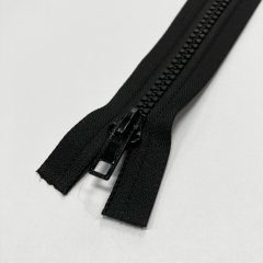 Műanyag bontható cipzár 65 cm fekete