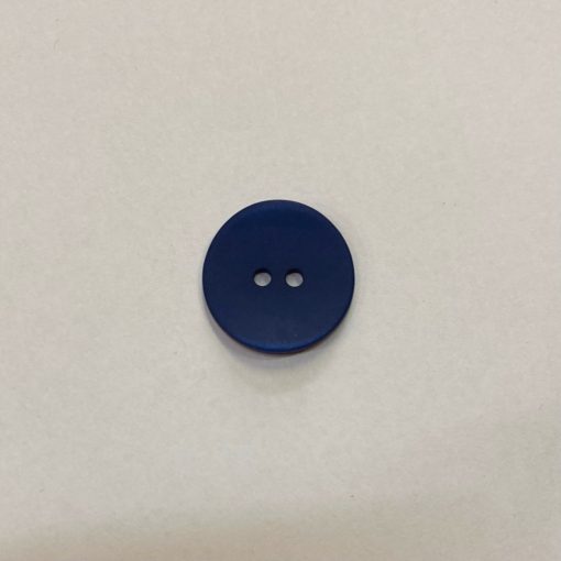 Gomb kétlyukú, 20 mm (32-es), kék