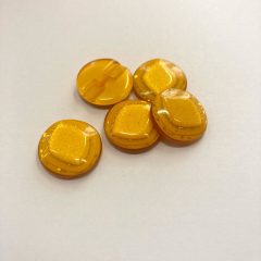 Gomb alulvarrós, 20 mm (32-es), sárga