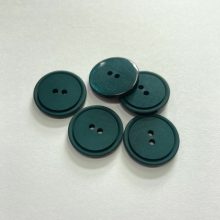 Gomb kétlyukú, 23 mm (36-os), zöld