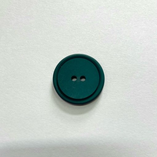 Gomb kétlyukú, 23 mm (36-os), zöld