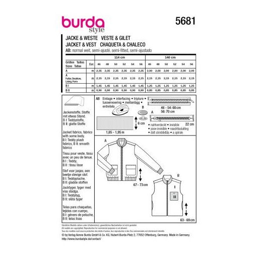 Burda szabásminta - 5681