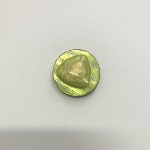 Gomb alulvarrós, 17 mm (26-os), zöld