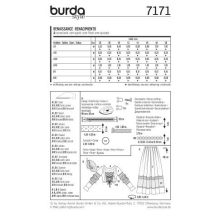 Burda szabásminta - 7171