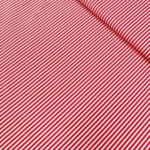 Puplin piros vastag csíkos