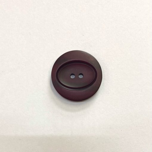 Gomb kétlyukú, 25 mm (40-es), bordó