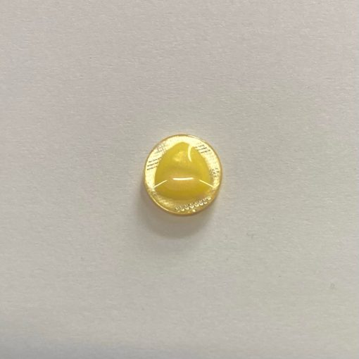 Gomb alulvarrós, 23 mm (36-os), sárga