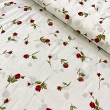 Puplin fehér rózsás