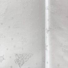 Karácsonyi damaszt ezüst mintás