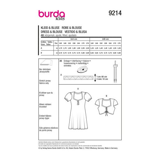 9214 Gyerek szabásminta