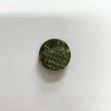 Gomb alulvarrós, 17 mm (26-os), zöld