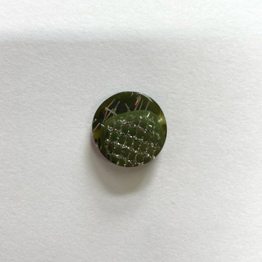 Gomb alulvarrós, 17 mm (26-os), zöld