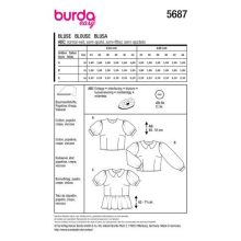 Burda szabásminta - 5687