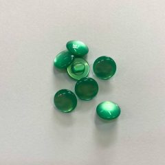 Gomb alulvarrós, 11 mm (18-as), zöld